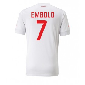 Fotbalové dres Švýcarsko Breel Embolo 7 Venkovní Mistrovství Světa 2022 Krátký Rukáv